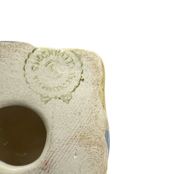 Hand-Painted Ceramic Gift Box Salt & Pepper Shakers With Yellow Floral Accents - Picture 5 of 5